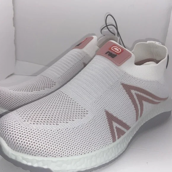 Marc Echo Womens Slipon Sneakers White/Pink size 9 NWT (I) - Picture 2 of 9